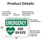 Signmission AED On Site With Symbol, 14 in W x Rectangle, Aluminum OS-2PACK-EM-A-1014-L-10289 - alternate 5